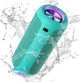 Портативная Bluetooth-колонка Ortizan X10, водонепроницаемая, IPX7, с подсветкой, до 30 часов автономной работы, 3 стереозвуковых эффекта Hi-Fi Bass, микрофон Handsfree с Aux, TF (зеленый) - изображение 1