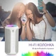 Портативна Bluetooth-колонка Ortizan X10, водонепроникна, IPX7, з підсвічуванням, до 30 годин автономної роботи, 3 стереозвукові ефекти Hi-Fi Bass, мікрофон Handsfree з Aux, TF (сірий) - зображення 3
