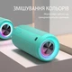 Портативная Bluetooth-колонка Ortizan X10, водонепроницаемая, IPX7, с подсветкой, до 30 часов автономной работы, 3 стереозвуковых эффекта Hi-Fi Bass, микрофон Handsfree с Aux, TF (зеленый) - изображение 4