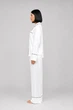 Жіноча шовкова піжама BOBRAND "Classic white" - M - изображение 5