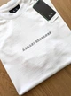 Мужская Футболка Арманская Брендовая Базовая Белая С Логотипом Armani M (387828) - изображение 3