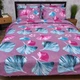 Комплект постельного белья Moon&Star King Size 220x240 см наволочки 2 х 40х60 см Aqua Petals Бязь Gold Люкс (MS-820010150) - изображение 2