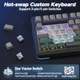 Клавіатура бездротова AULA S75 Pro Black Gradient Side-printed - изображение 6