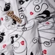 Комплект постельного белья Moon&Star Евро 200x220 см наволочки 4 х 50х70 см Cat Romance Бязь Gold Люкс (MS-820010653) - изображение 5