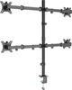 Настільне кріплення для чотирьох моніторів Gembird 13-32" Black (MA-D4-01) - зображення 2