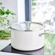 Каструля KitchenAid Steel Core з кришкою 6 л 24 см CC003269-001 мигдальний крем (00128437) - зображення 3