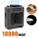 Портативный поясной вентилятор с функцией Power Bank, фонариком и 5 скоростями 10000 мАч - изображение 1