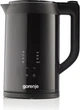 Електрочайник Gorenje 1.7л, подвійні стінки, LED дисплей, Strix контроль, чорний (00109480) - изображение 2