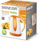 Електрочайник Sencor 1.8л, Strix, пластик, біло-помаранчевий (00109527) - изображение 2