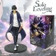 Коллекционная аниме фигурка Solo Leveling Sung Jin Woo в длинном плаще с кинжалом (Только я возьму новый уровень / Solo Leveling: Arise), 18 см - изображение 1