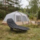 Шезлонг-кровать туристический Outtec Sun Zen раскладной мягкий с матрасом черный - изображение 6