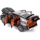 Металевий позашляховик Toyota Highlander Hybrid 1:24 інерційна машинка для дітей, світло звук, відкриваються 4 двері - зображення 3