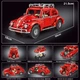 Конструктор VolksWagen на Радиоуправлении || VolksWagen Beetle 1:10 || 2661 деталь - изображение 7