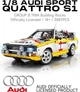Конструктор Суперкар на Пульту керування || AUDI S1 QUATTRO || 1:8 масштаб || 3887 деталей - зображення 2