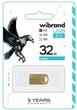 Флеш накопичувач USB 32Gb Wibrand Hawk, Gold, USB 2.0 (WI2.0/HA32M1G) - зображення 2