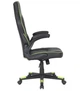 Игровое кресло 2E GAMING HEBI, Black/Green, ПУ кожа (2E-GC-HEB-BK) - изображение 3