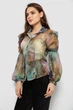Блуза женская с принтом шифоновая, цвет разноцвет, S, 230R1503-1 - изображение 3