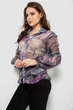 Блуза женская с принтом шифоновая, цвет сиреневый, L, 230R1503 - изображение 3