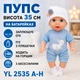 Пупс висота 35 см на батарейках заплющує очі/п'є з пляшечки/ходить на горщик з аксесуарами YL 2535 A-H (i7-186744) - зображення 1