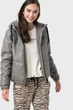 Жіноча сіра двостороння куртка REVERSIBLE FAUX LEATHER DKNY XS DP1J9042 - изображение 2