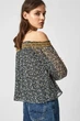 Женский темно-синий топ с узором LOUISE Pepe Jeans XS PL304049 - зображення 3