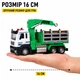 Іграшковий самоскид Автопром 1:32 16 см — зелений кран-маніпулятор зі світлом, звуком та інерцією - зображення 8