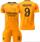 Футбольна форма дитяча Mbappé (Мбаппе) 9 Real Madrid (Реал Мадрид), сезон 24/25, 20 розмір, ріст 115-120 см, помаранчева - зображення 1