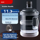Відро для чистої води BJ Pure Water Bucket, контейнер для води з харчового полікарбонату, відро для бутильованої води, порожнє відро для мінеральної води, портативний контейнер для води з ручкою, чорна кришка, 11,3 л - зображення 4