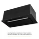 Вытяжка полновстраиваемая WEILOR LUMINA WBG 69 BLACK MATTE SILENCE - изображение 5