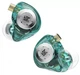 Навушники KZ EDX PRO Cyan. Внутрішньоканальні Ігрові Із Прозорим Корпусом. In-Ear Monitor навушники для Hi-Fi звуку високої роздільної здатності (No Micro) - зображення 2