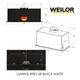 Вытяжка полновстраиваемая WEILOR LUMINA WBG 68 BLACK MATTE - изображение 15