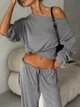Жіночий костюм AVOCADO (кофта+штани) Milirud 44 Сірий (652-2-ONESIZE) - зображення 4