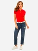 Поло жіноче U.S. Polo Assn 214894-ZH00A (RED WHITE) S Червоне (786660653939) - зображення 3