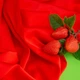 Ткань шелк сатин IDEIA 140 см 100 гр/м2 блестящая атласная для вечерней одежды V-17 яскраво червоний м.п. - изображение 3