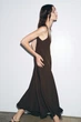 Довга коричнева сукня Zara 8659/504 XS - зображення 6