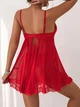 Нічна сорочка Rosa, Червоний, 2XL - изображение 3