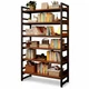 Книжный стеллаж Loft 120×32×192 см на 6 полок CA72A Deep Walnut - изображение 10