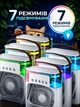 Настольный аккумуляторный вентилятор-охладитель 3 в 1 с функцией увлажнителем воздуха RGB подсветкой Белый 20х14 см - изображение 5