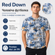 Мужская футболка Red Down из марлевки легкая быстросохнущая с принтом,XXXL,Белый с коричневым - изображение 2
