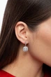 Сережки підвіски FAMO SER-13684 Сріблястий * (SER-13684) - зображення 1