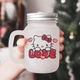 Чашка - банка для коктейлей с трубочкой матовая с принтом Hello Kitty Хелоу Китти 430 мл (ХК2300783) - изображение 1