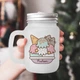 Чашка - банка для коктейлей с трубочкой матовая с принтом Pusheen Пушин 430 мл (БА230118) - изображение 1
