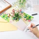 Подарочная поздравительная открытка «Fuyamp Daisy Flowers» с объемными цветами и бабочками внутри Разноцветный - изображение 4