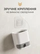 Йоршик для унітазу туалетний VMHouse щітка йорж для чищення туалету з підставкою та кріпленням на стіну унітазний підлоговий та навісний настінний у туалет білий (0003-0001) - зображення 3