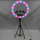 Кільцева лампа RGB LED 45 см для селфі зі штативом та тримачем на 3 телефони, лампа для фото та відеозйомок, блогерів, TikTok з регулювання яскравості, 16 кольорів, холодне/тепле/RGB світло RL-45T - зображення 9