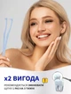 Зубная щетка монопучковая medium soft для взрослых и детей VMHouse набор 2 шт средняя жесткость для брекетов протезов имплантов голубой (0077-0723) - изображение 10