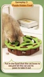 Игрушка-лабиринт для кошек, с 3 шариками, фетровая, круглая, 30cm, Green-brown - изображение 3