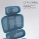 Крісло офісне Officepro Skyline Footrest Gray/Dark Gray (OC750-G-DG-DG) - зображення 17