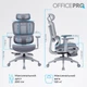 Крісло офісне Officepro Skyline Footrest Gray/Dark Gray (OC750-G-DG-DG) - зображення 19