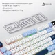 Клавіатура бездротова Ajazz AF98 Plus Glacier Blue мембранна 98 клавіш RGB White/Blue (AF98-PLUS-GB) - зображення 5